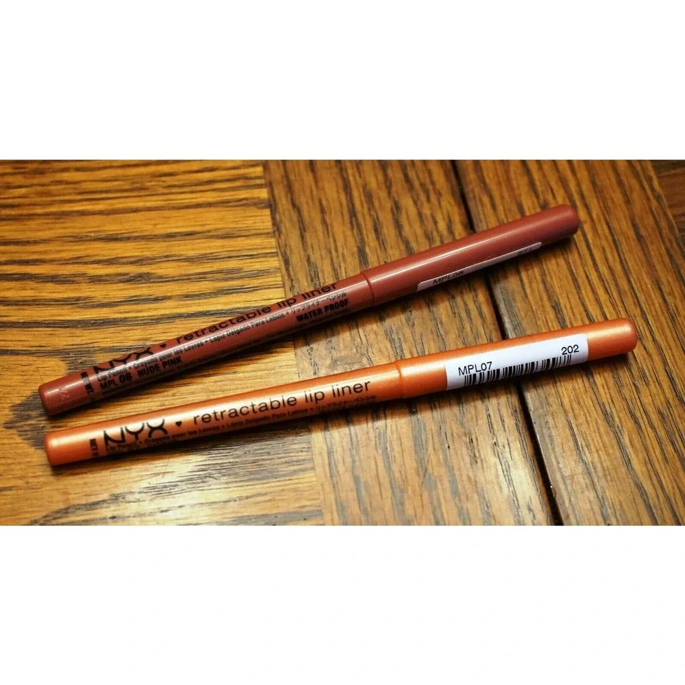 NYX LOT Retractable Lip Liner Citrus & Nude Pink
